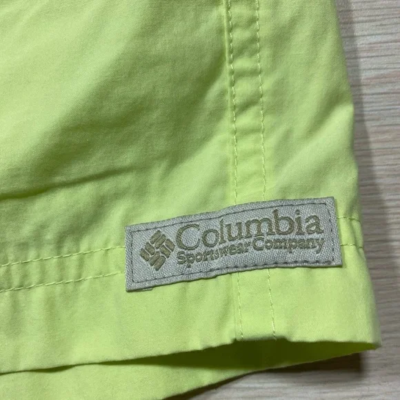 Columbia Women’s Yellow Snap Drawstring No Net Shorts PM - Picture 6 of 10